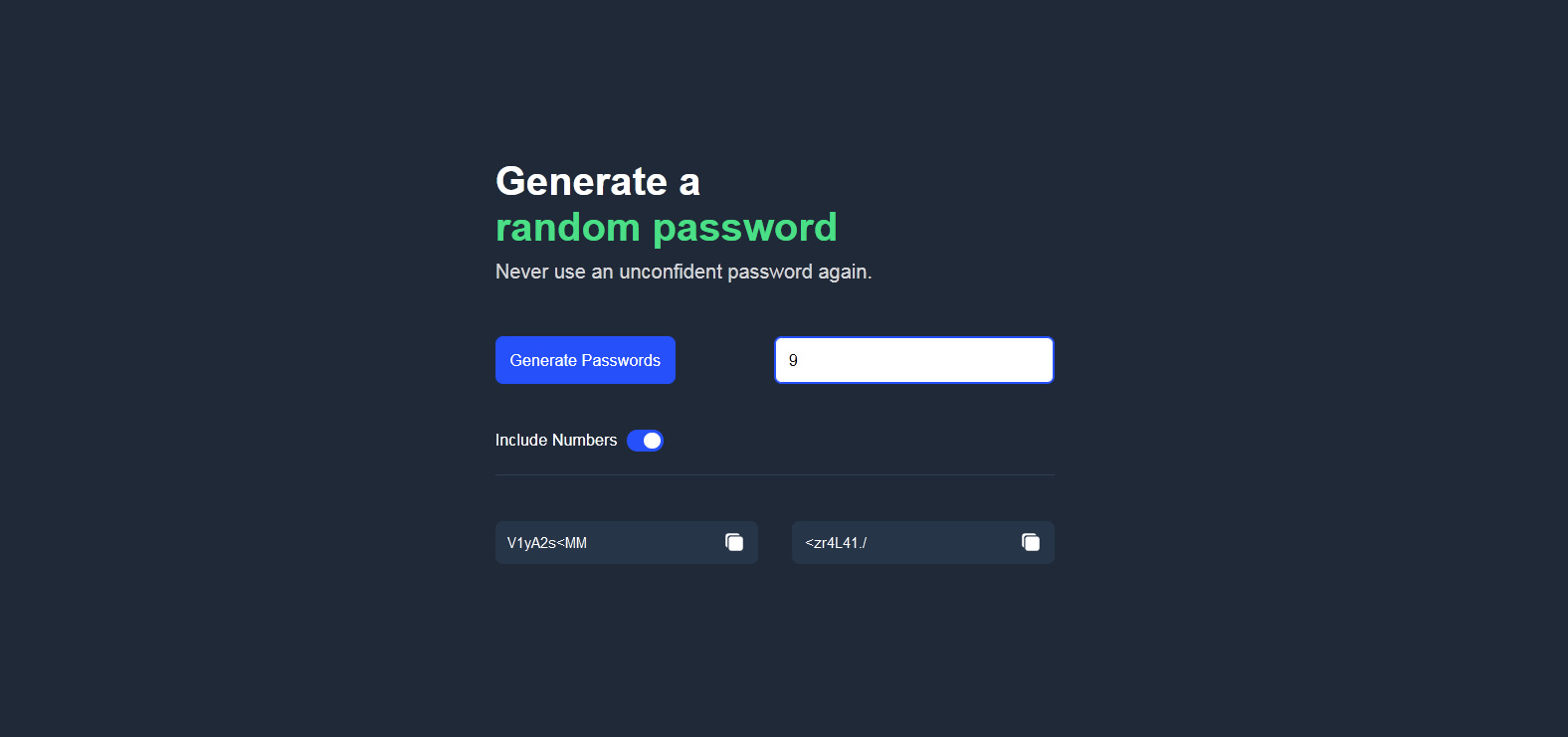 Password Generator